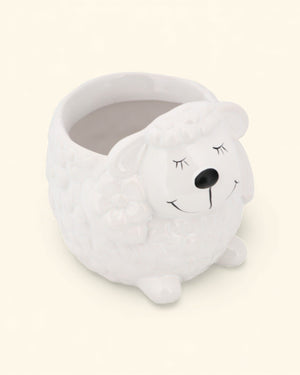 Whimsical Ceramic Animal Planters – Snail, Duck, Elephant, Dog, Sheep, or Owl (Assorted Sizes) - Pots & Planters Duckling