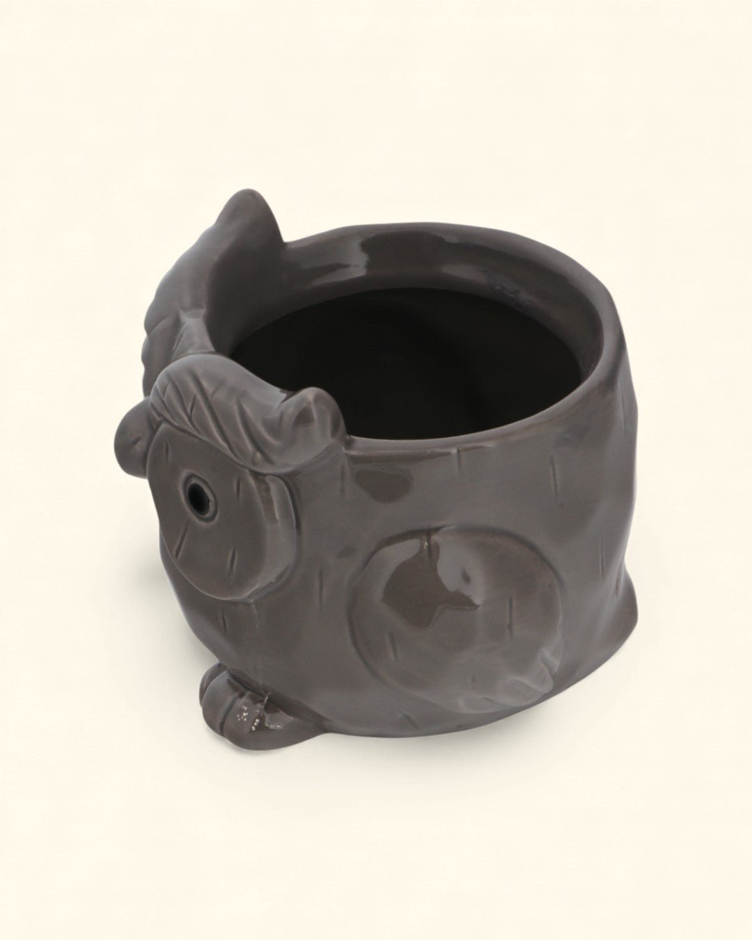 Whimsical Ceramic Animal Planters – Snail, Duck, Elephant, Dog, Sheep, or Owl (Assorted Sizes) - Pots & Planters Duckling