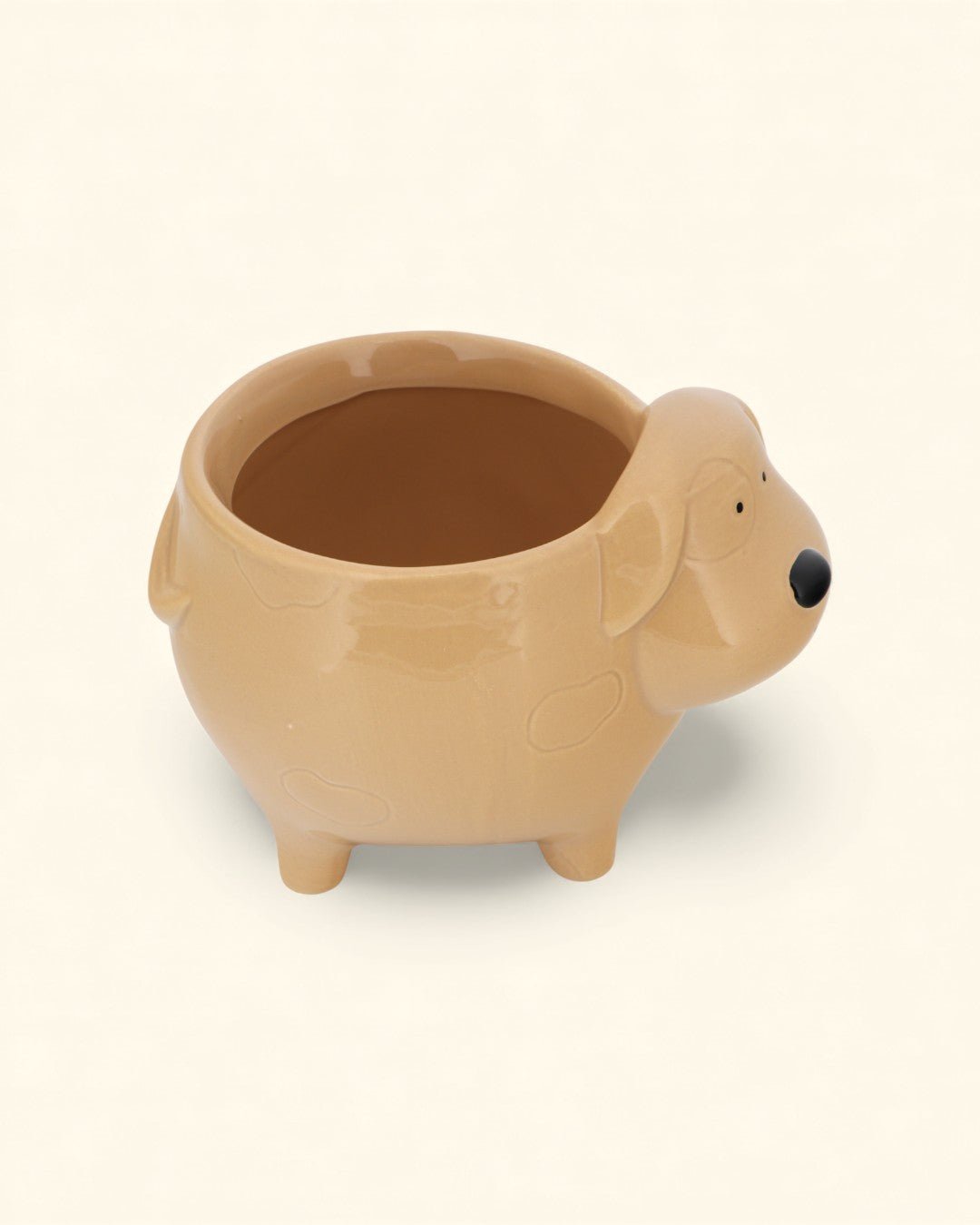 Whimsical Ceramic Animal Planters – Snail, Duck, Elephant, Dog, Sheep, or Owl (Assorted Sizes) - Pots & Planters Duckling