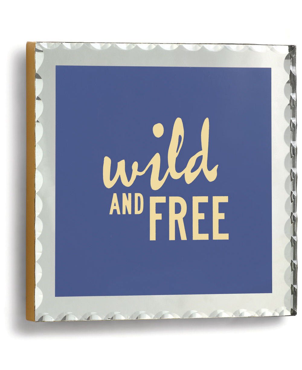 Wild and Free Periwinkle Wall Plaque - Wall Art