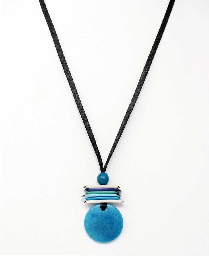 Zen Cairn Inspired Tagua Pendant Necklace - Necklaces