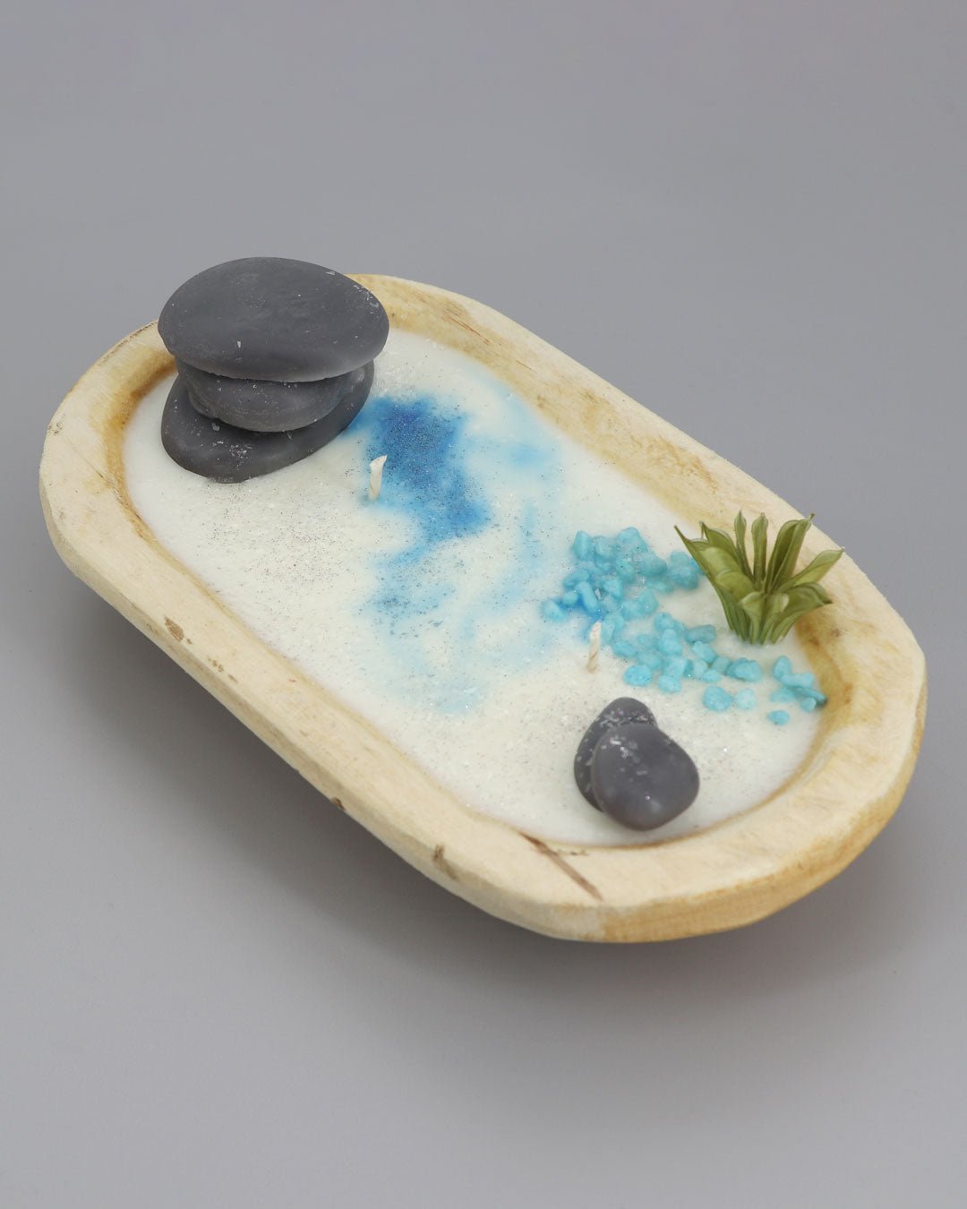 Zen Cairn Lake Design Soy Wax Candle - Candles