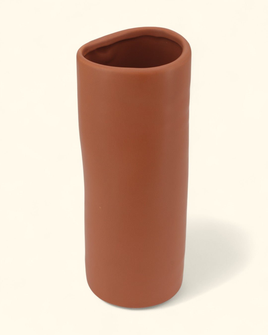 Zen - Inspired Terracotta Organic Tall Vase - Vases