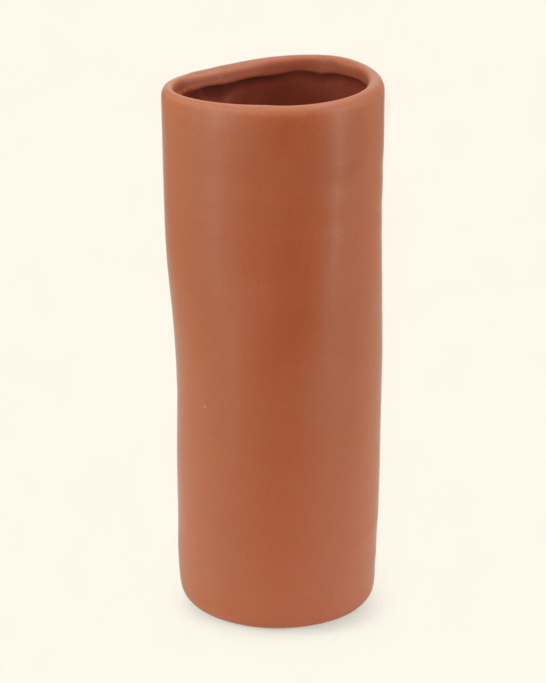 Zen - Inspired Terracotta Organic Tall Vase - Vases