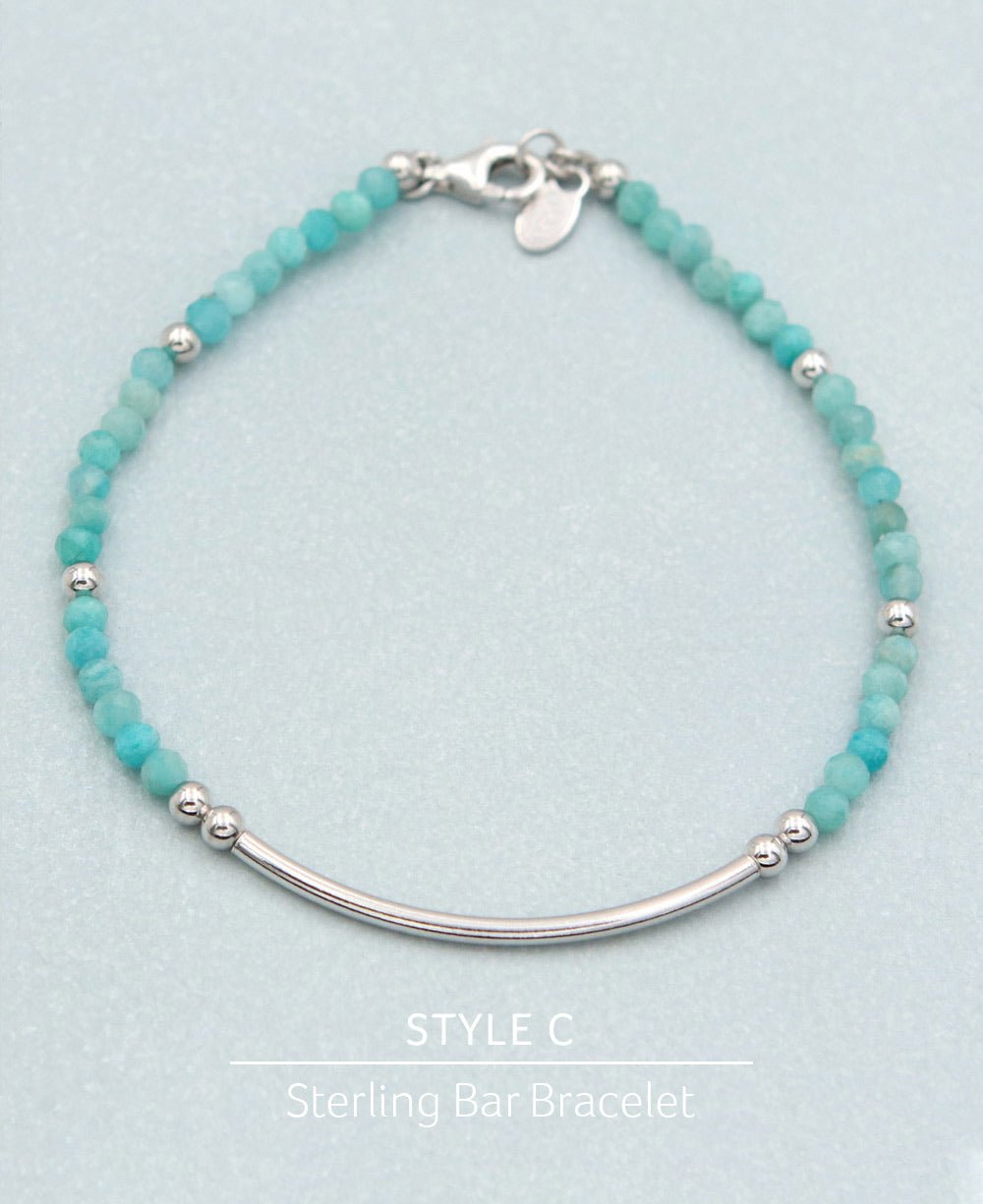 Amazonite Crystal Energy Bracelets, Multiple Styles - Style A