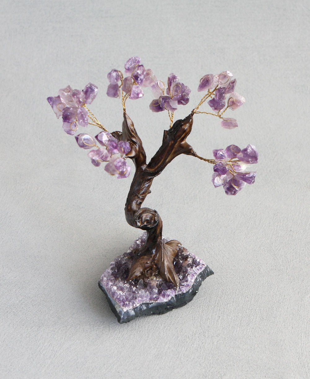 bonsai gem tree Amethyst Gemstone Bonsai Tree for Healing