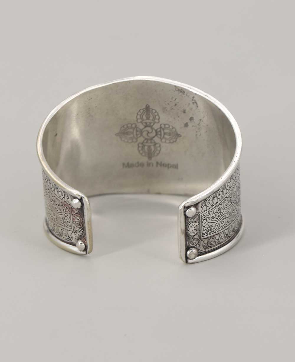 Antique Finish Spinner Om Mani Mantra Bracelet – Buddha Groove