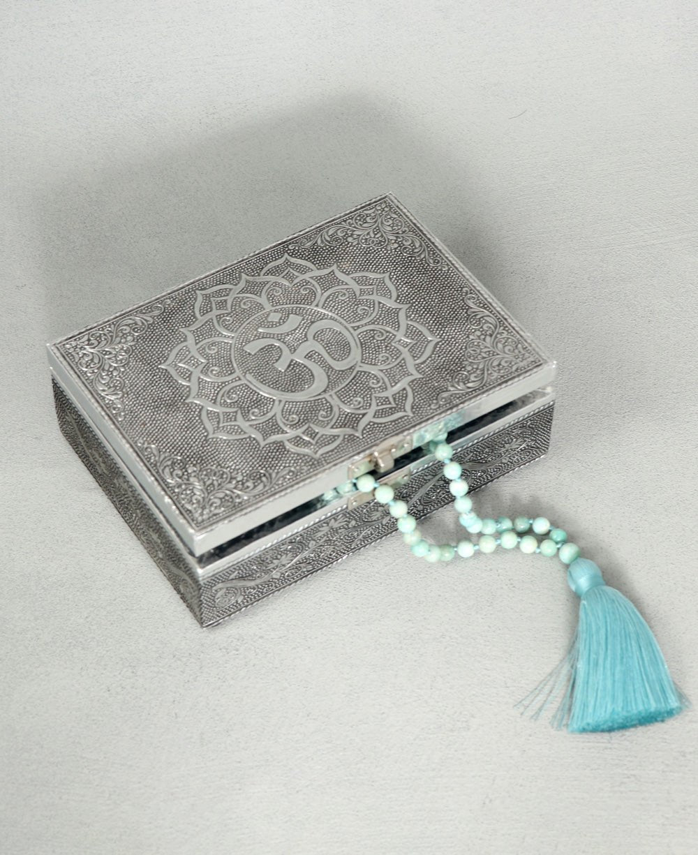 Antique-Style Spiritual Om Jewelry Box - Jewelry Holders