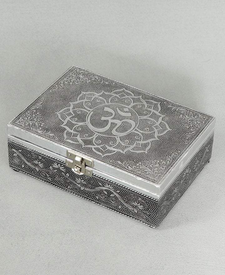 Antique-Style Spiritual Om Jewelry Box - Jewelry Holders