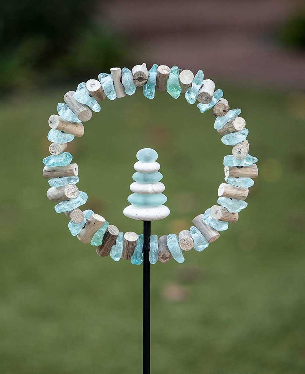 Aqua Cairn Zen Garden Stake - Cairn
