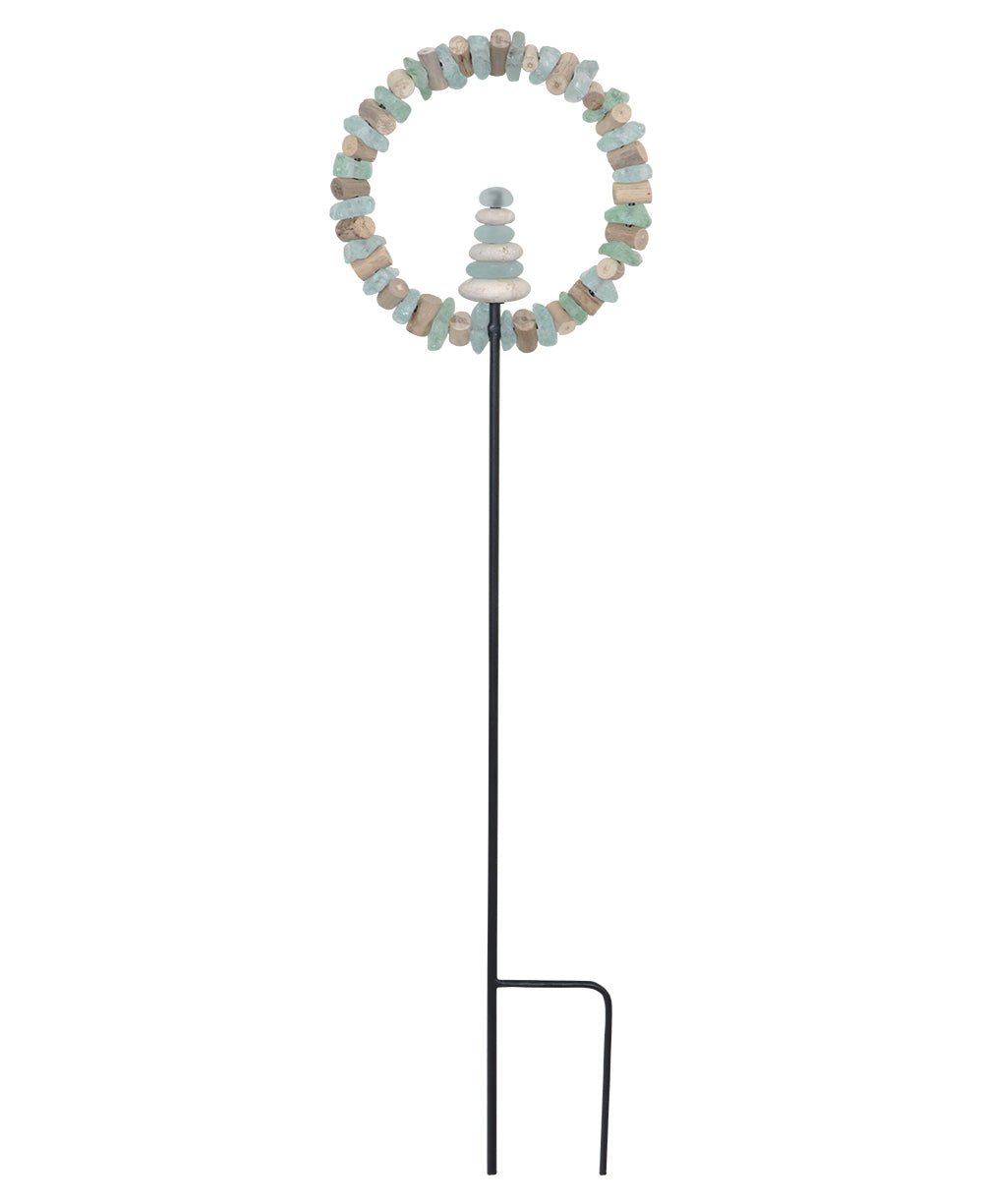 Aqua Cairn Zen Garden Stake - Cairn