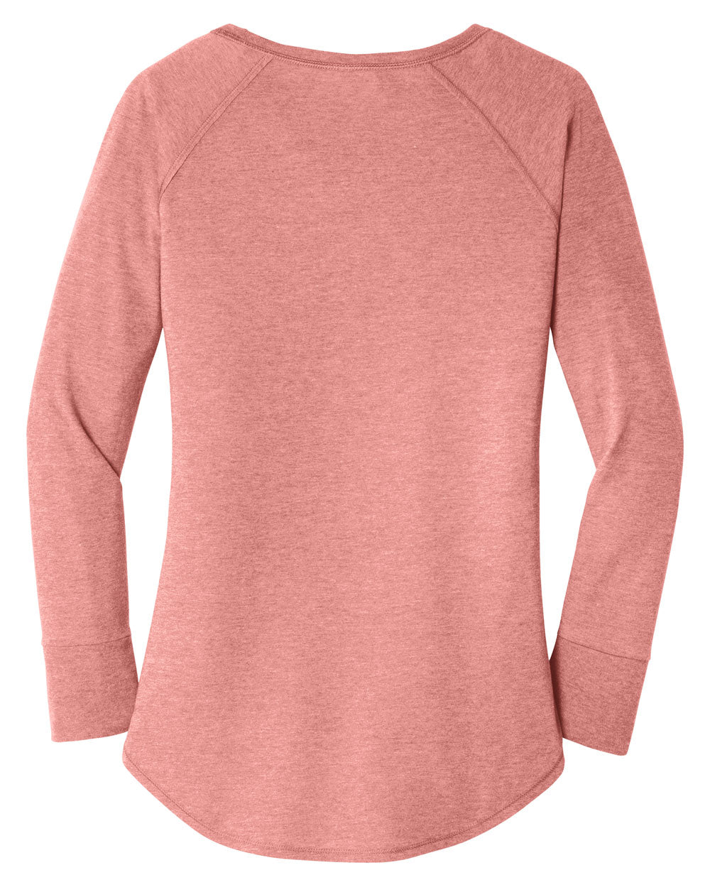 Artistic Namaste Blush Long Sleeve Tunic Tee - Shirts & Tops S