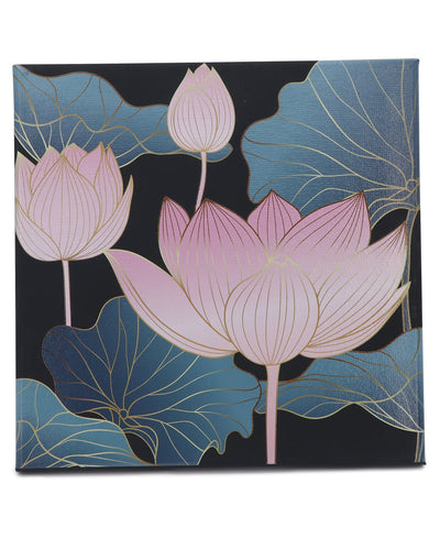 Artistic Printed Canvas Meaningful Lotus Wall Art - Posters, Prints, & Visual Artwork