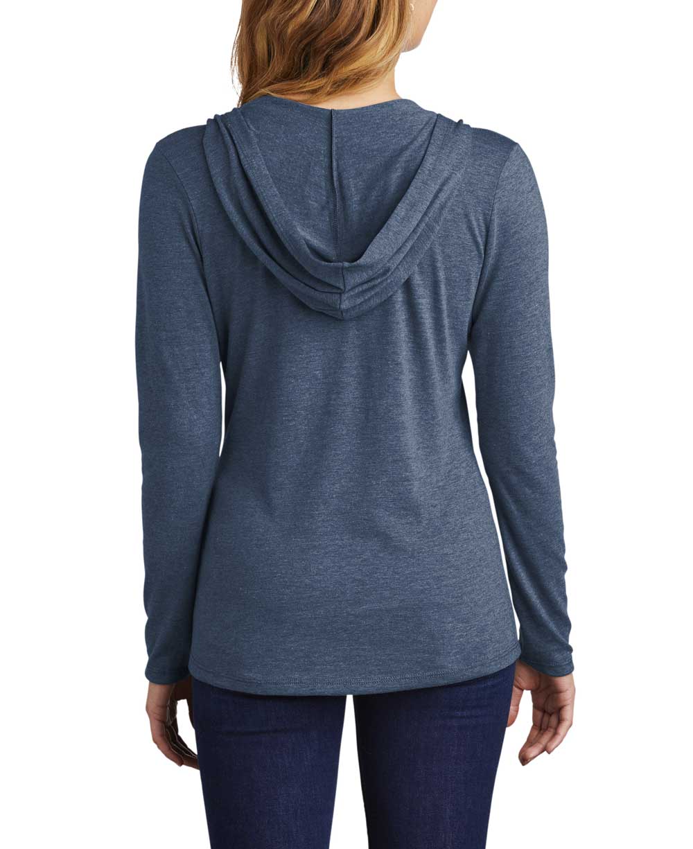 Be Here Now Long Sleeve Lightweight Hooded Tee - Shirts & Tops S