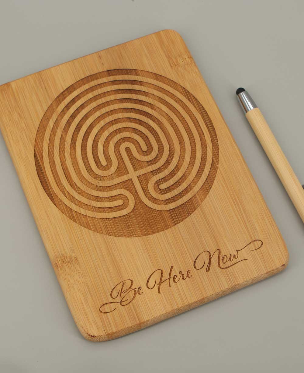 Be Here Now Seven Circles Design Bamboo Meditation Labyrinth - Media