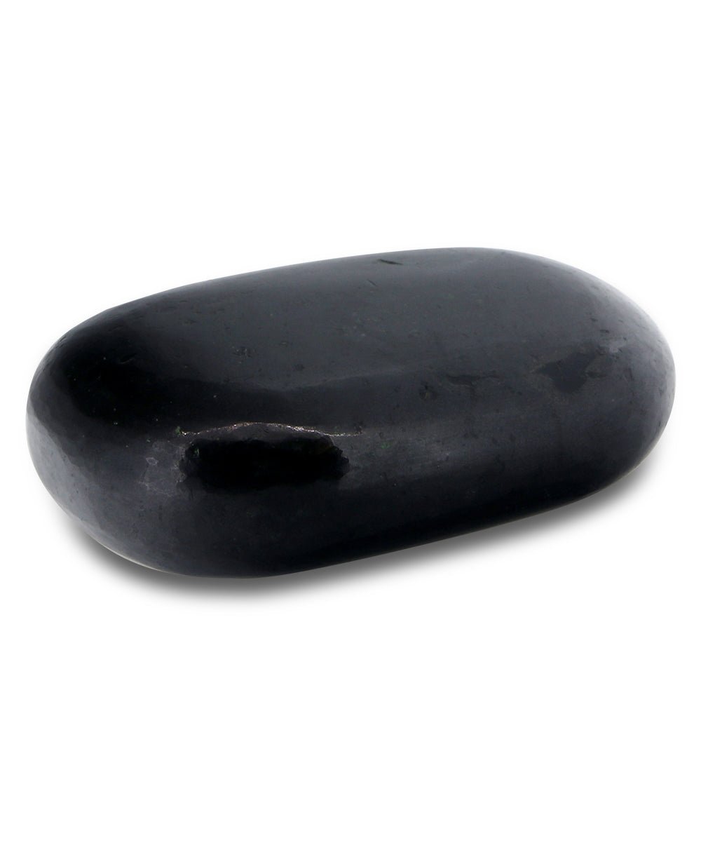 Black Tourmaline Gemstone Palm Stone -