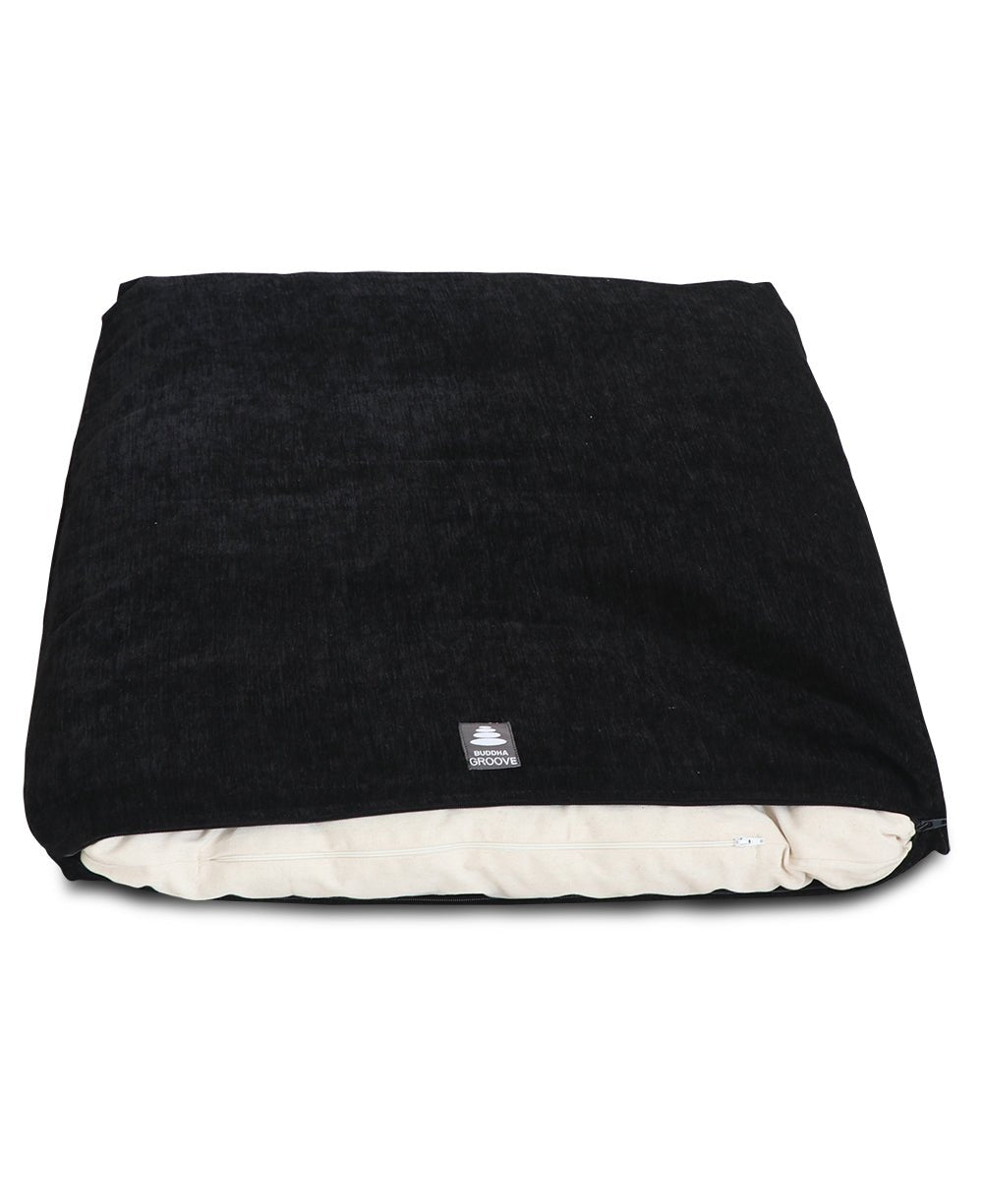 Black Zabuton Meditation Mat Cushion - Massage Cushions