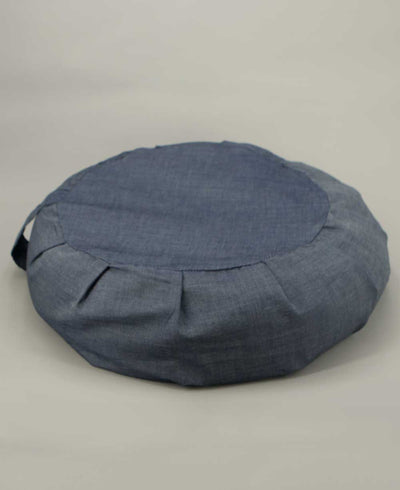 Blue Chambray Zafu Cushion - Massage Cushions