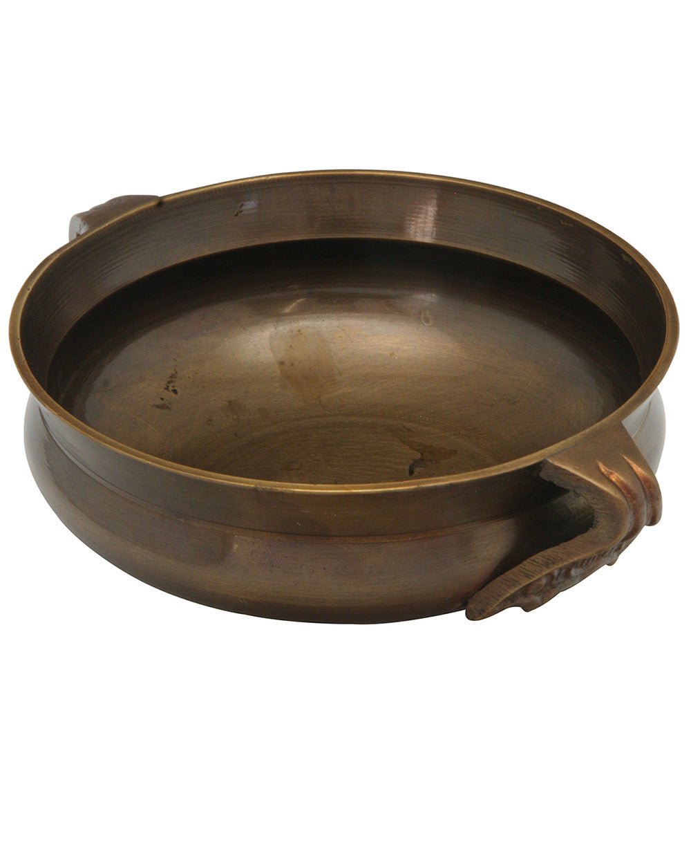 Brass Offering Bowl with Handles - Bowls