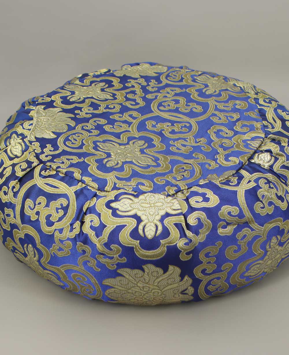 Brocade Zafu Cushion in Royal Blue - Massage Cushions