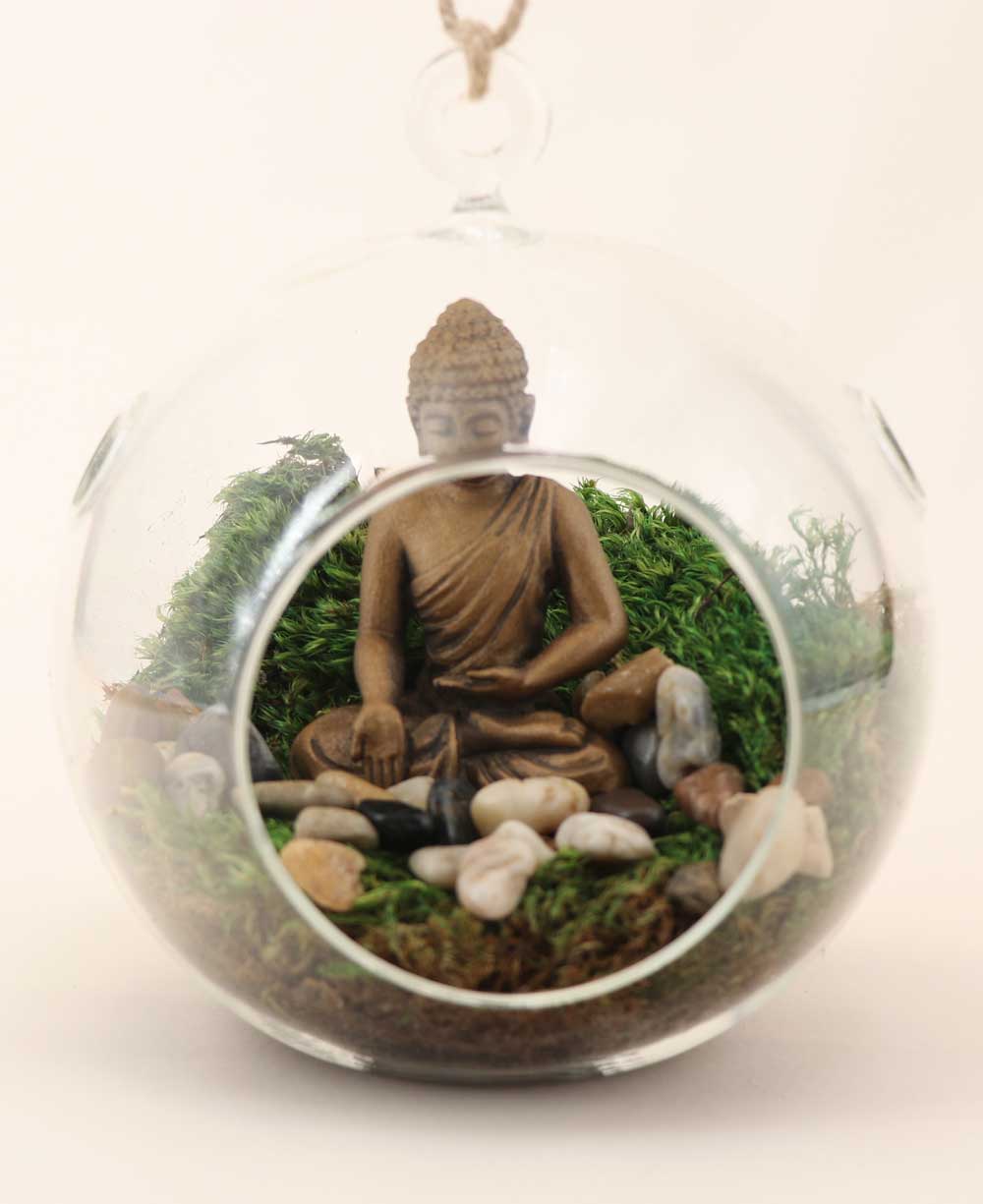 Buddha Globe Hanging Terrarium - Ecospheres