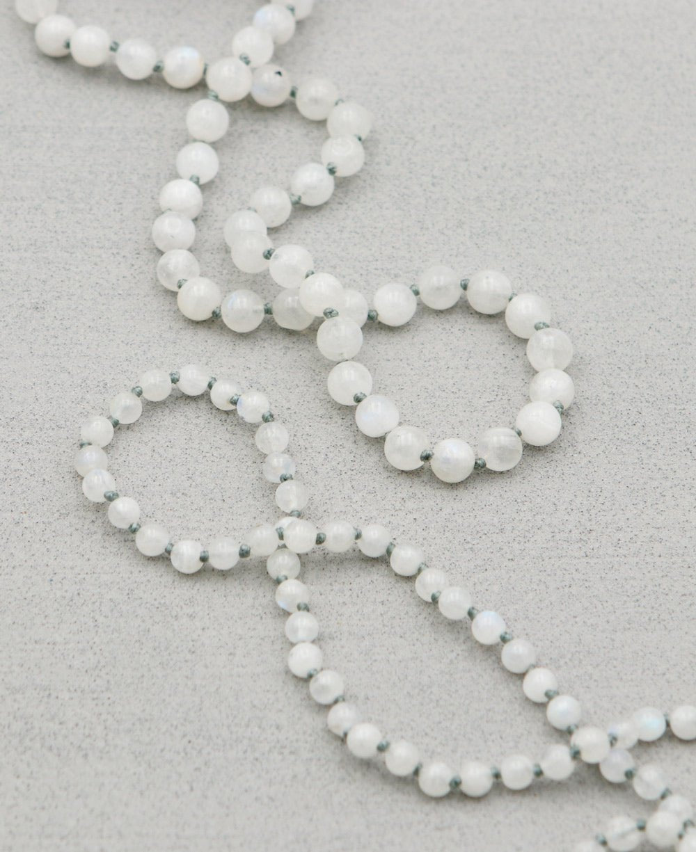 Calming Moonstone Mala With 108 Beads - Prayer Beads 6mm