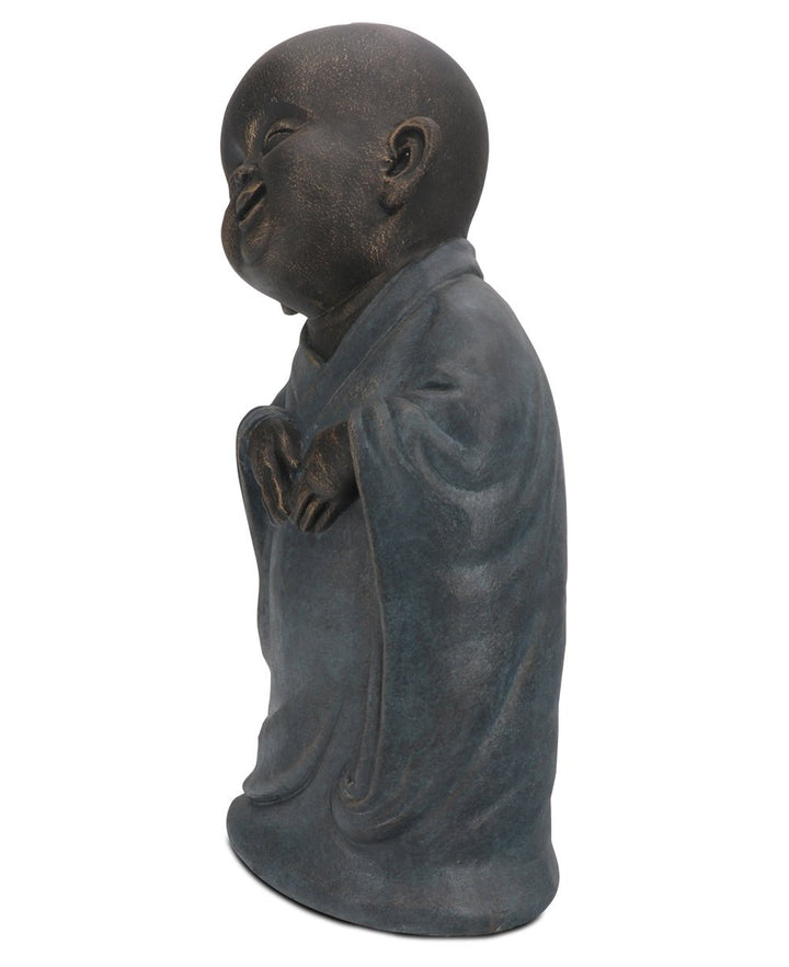 Cast Resin Baby Monk Garden Statue: Heartfelt Blessings in Adorable Elegance - Sculptures & Statues