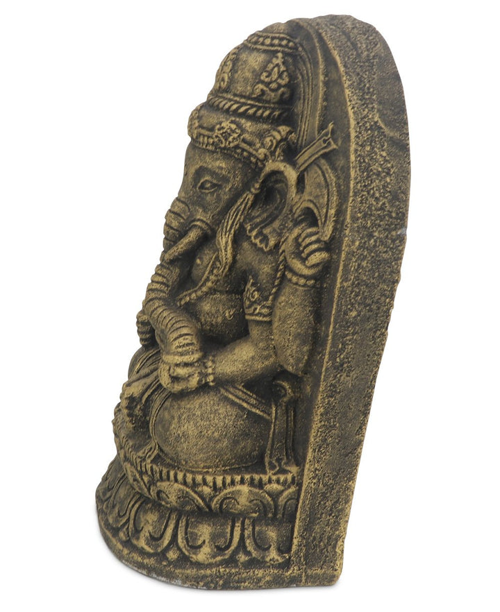 Cast Stone Detailed Ganesh Statue For Home and Garden - Sculptures & Statues