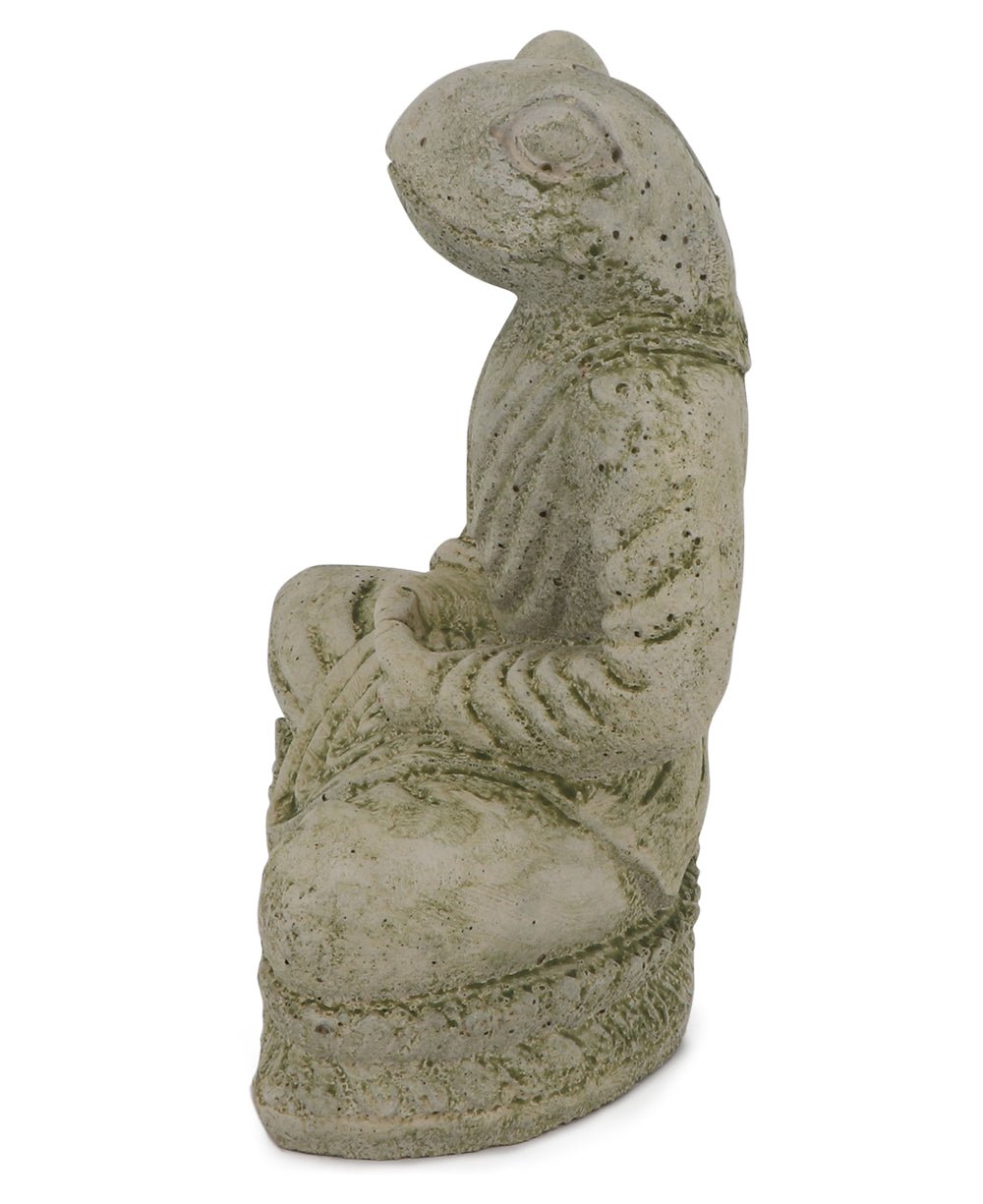 Cast Stone Meditating Zen Frog Statue USA Made - Sculptures & Statues