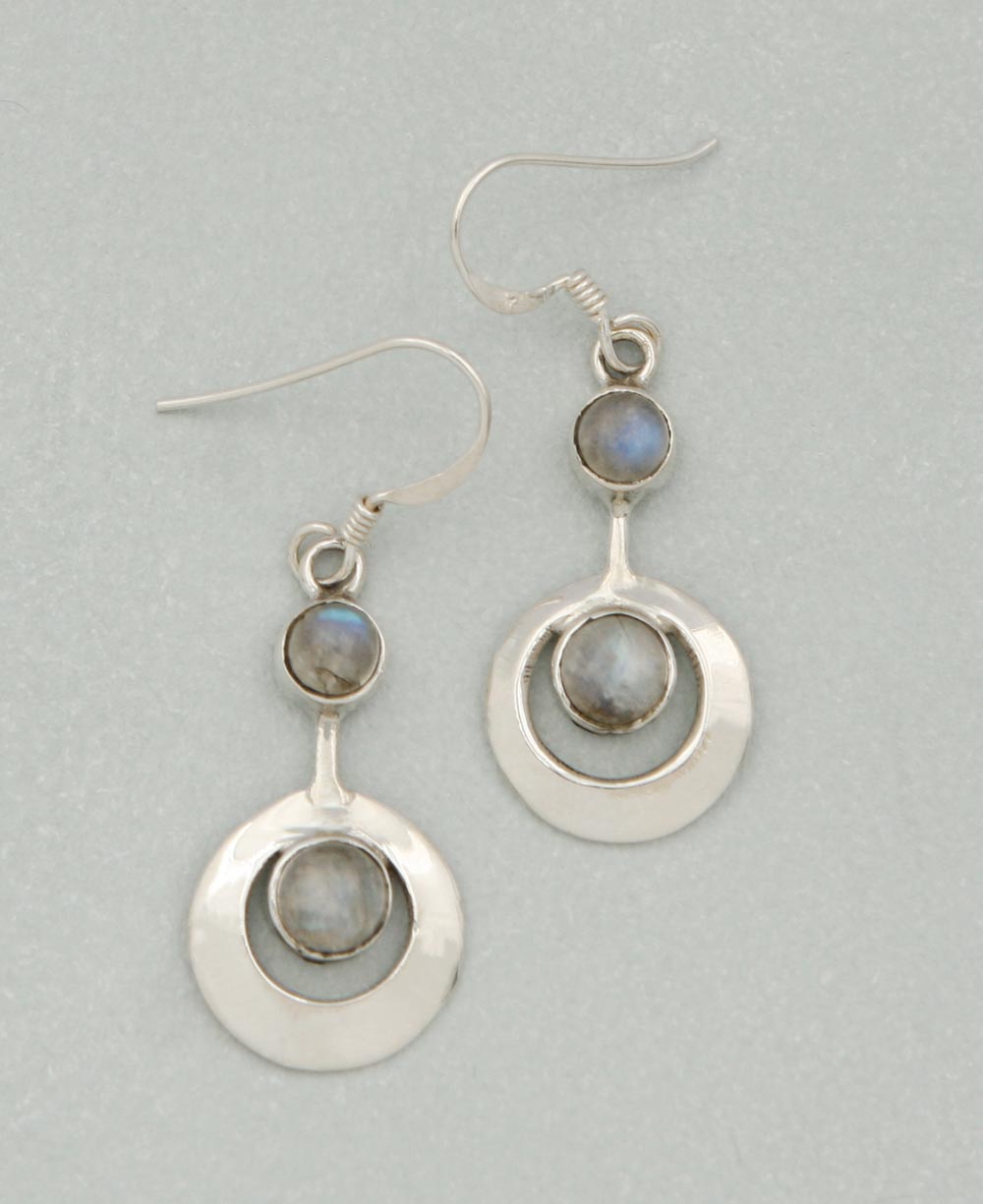 Celestial Labradorite Earrings with Sterling Silver - Earrings
