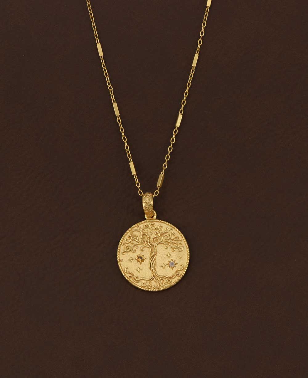 Empowering Tree of Life Gold Necklace – Mannaz Designs