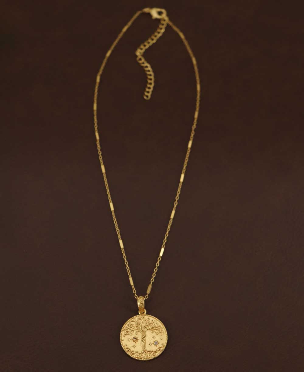 Celestial Tree of Life Gold Plated Necklace - Necklaces