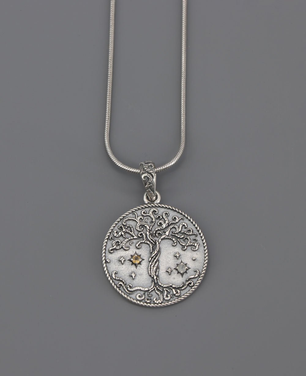 Celestial Tree of Life Sterling Silver Necklace – Buddha Groove