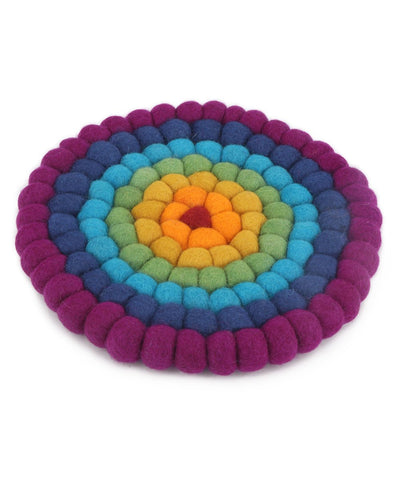 Chakra Colors Felted Wool Trivet - Trivets