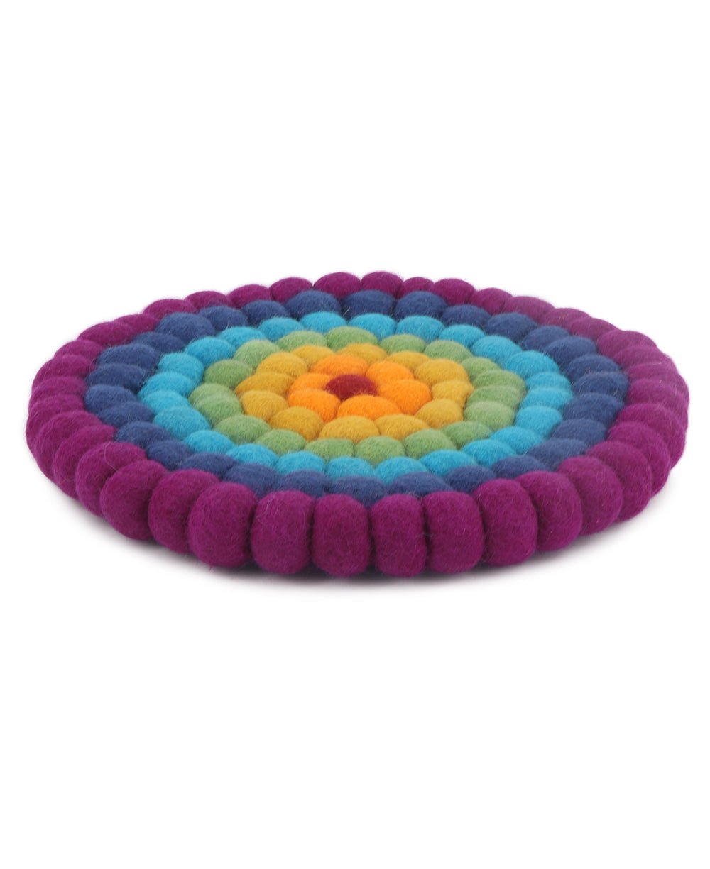 Chakra Colors Felted Wool Trivet - Trivets