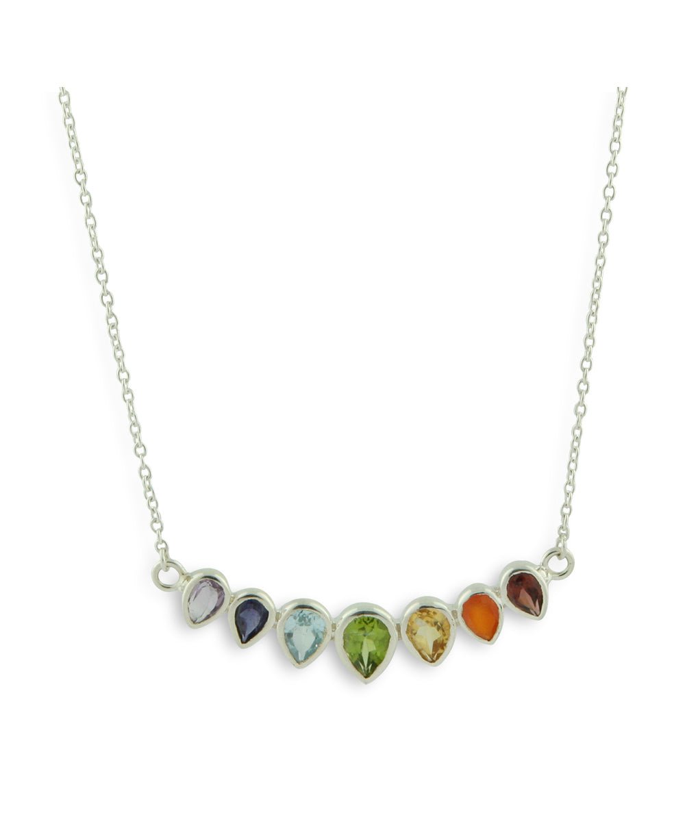 Chakra Jewelry Majestic Gemstone Chakra Necklace - Necklaces