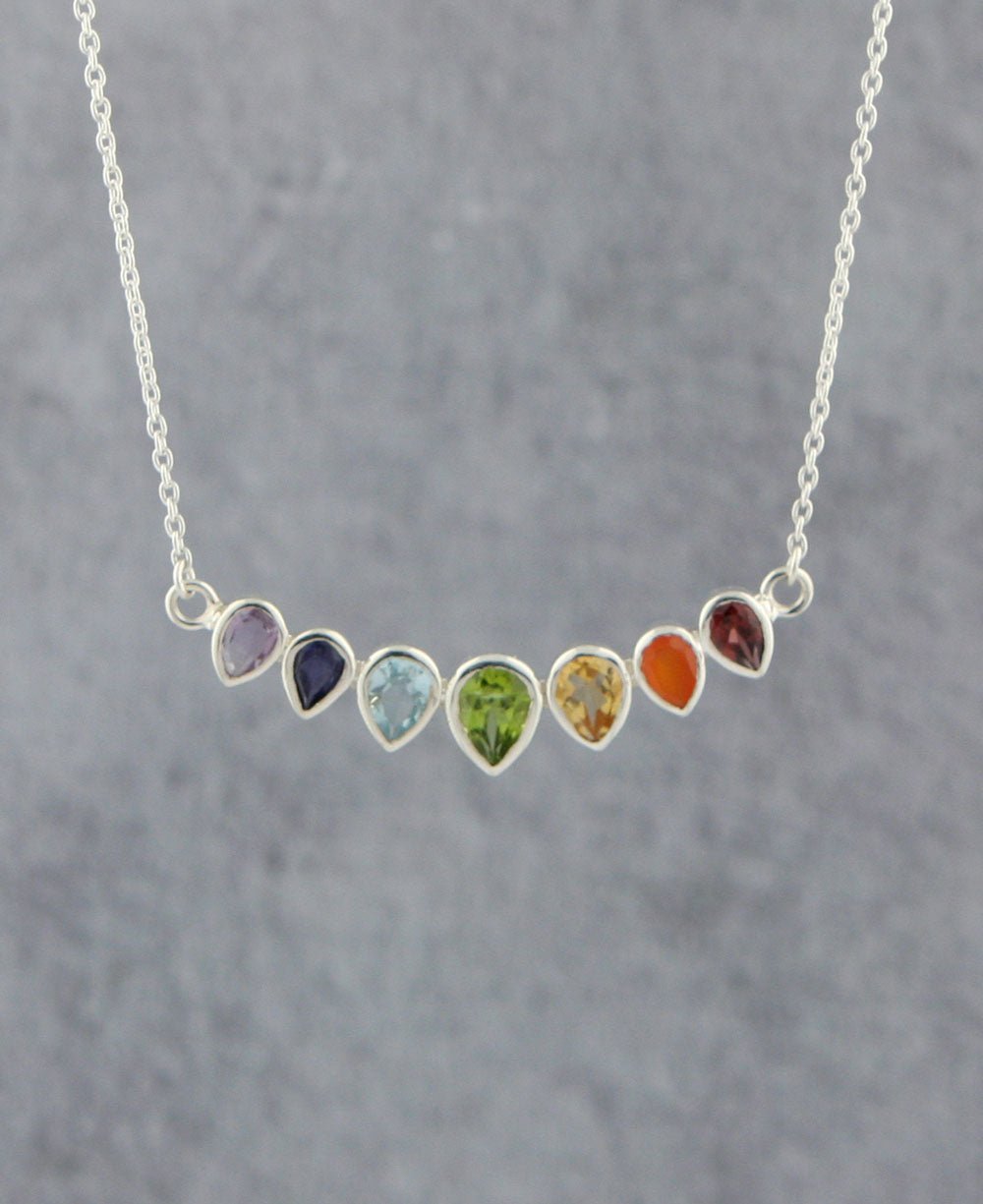 Chakra Jewelry Majestic Gemstone Chakra Necklace - Necklaces