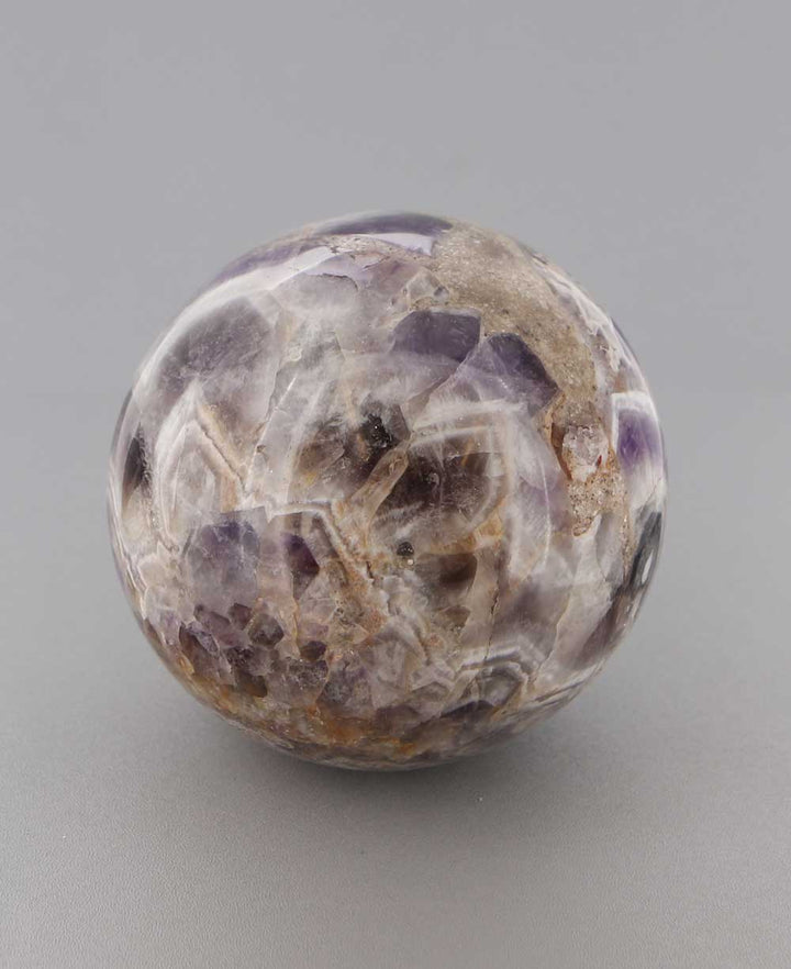 Chevron Amethyst Healing Crystal Sphere -