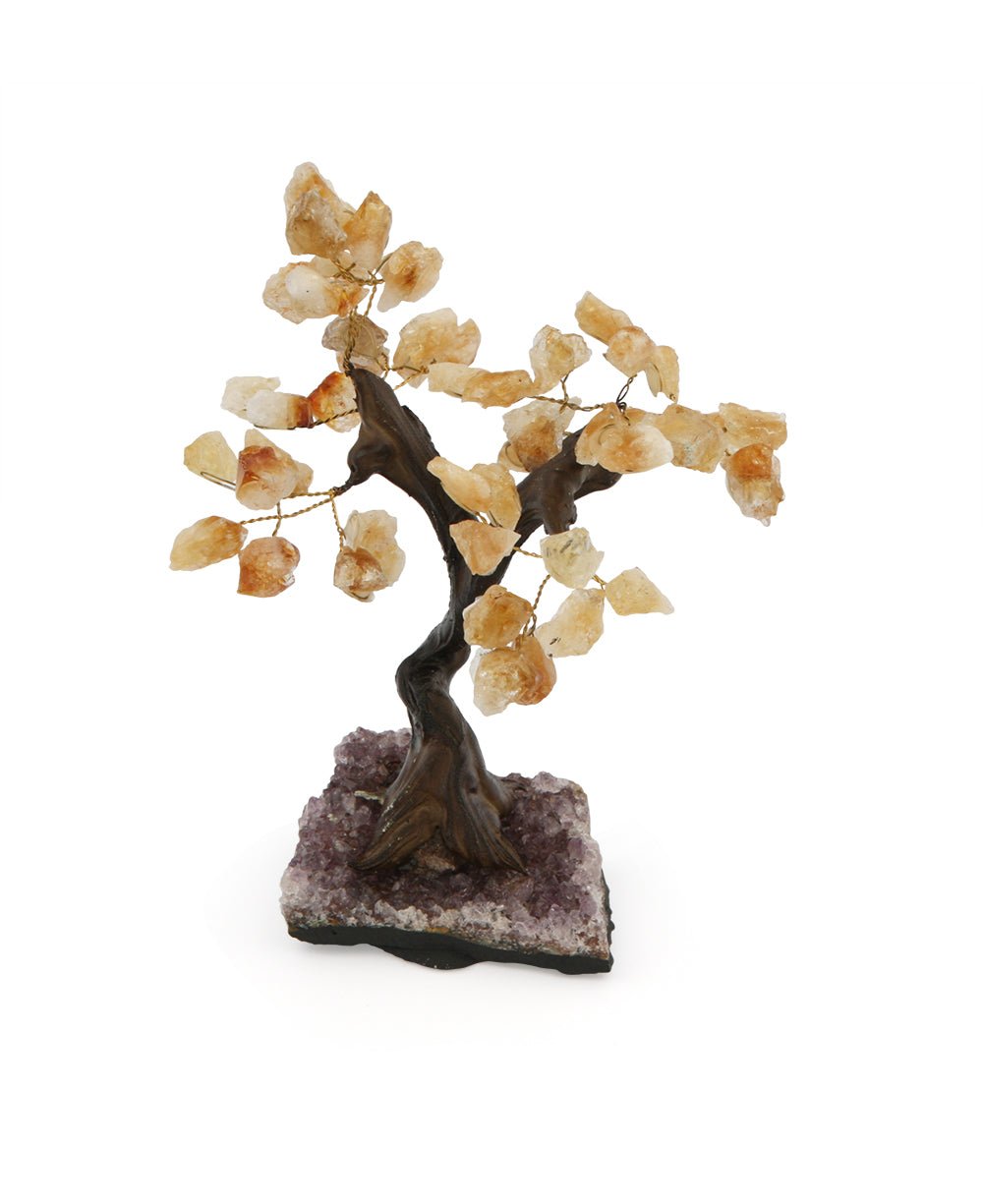 Citrine Gemstone Bonsai Tree - Decor