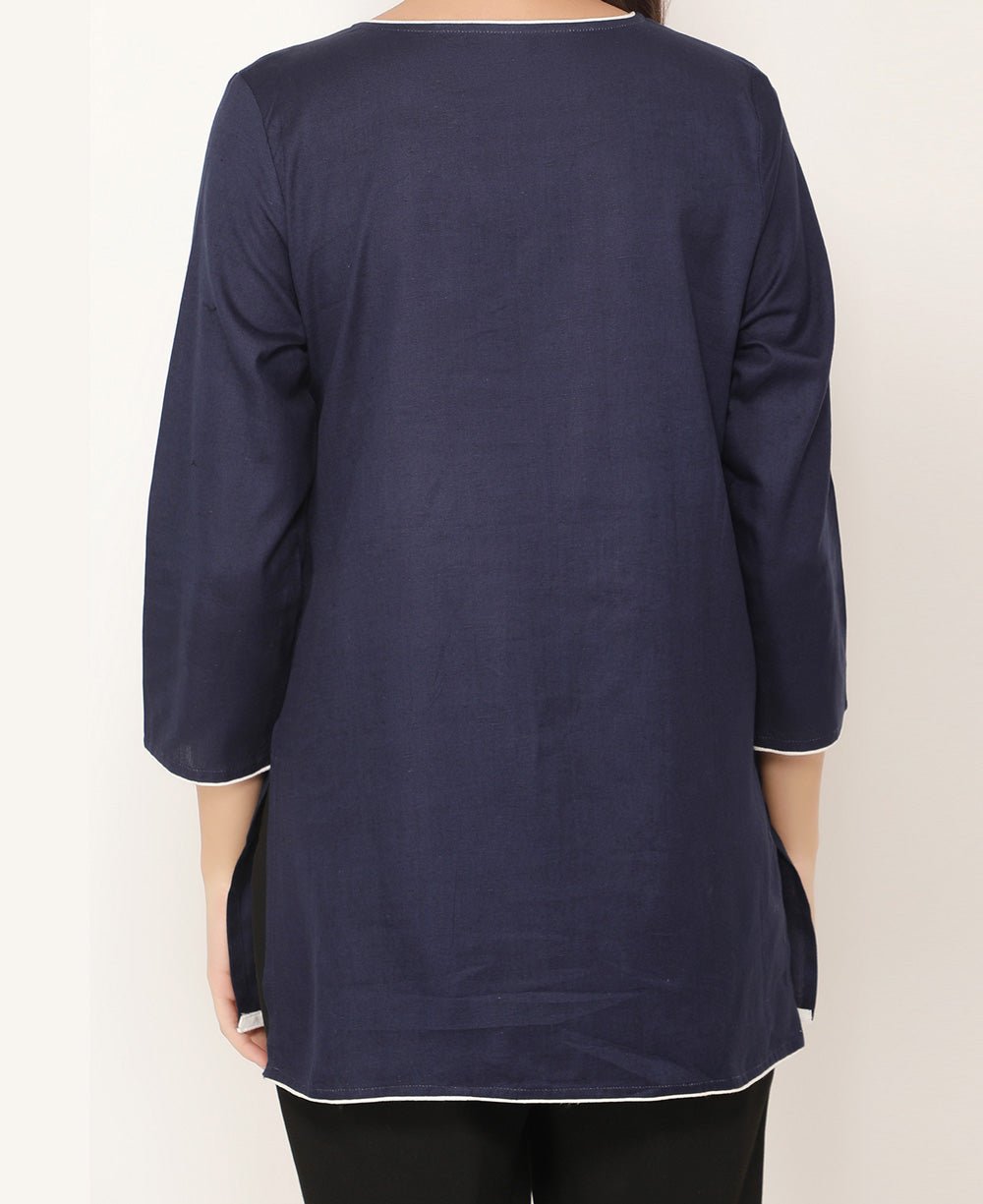 Collect Beautiful Moments Blue Tunic Top - Shirts & Tops S