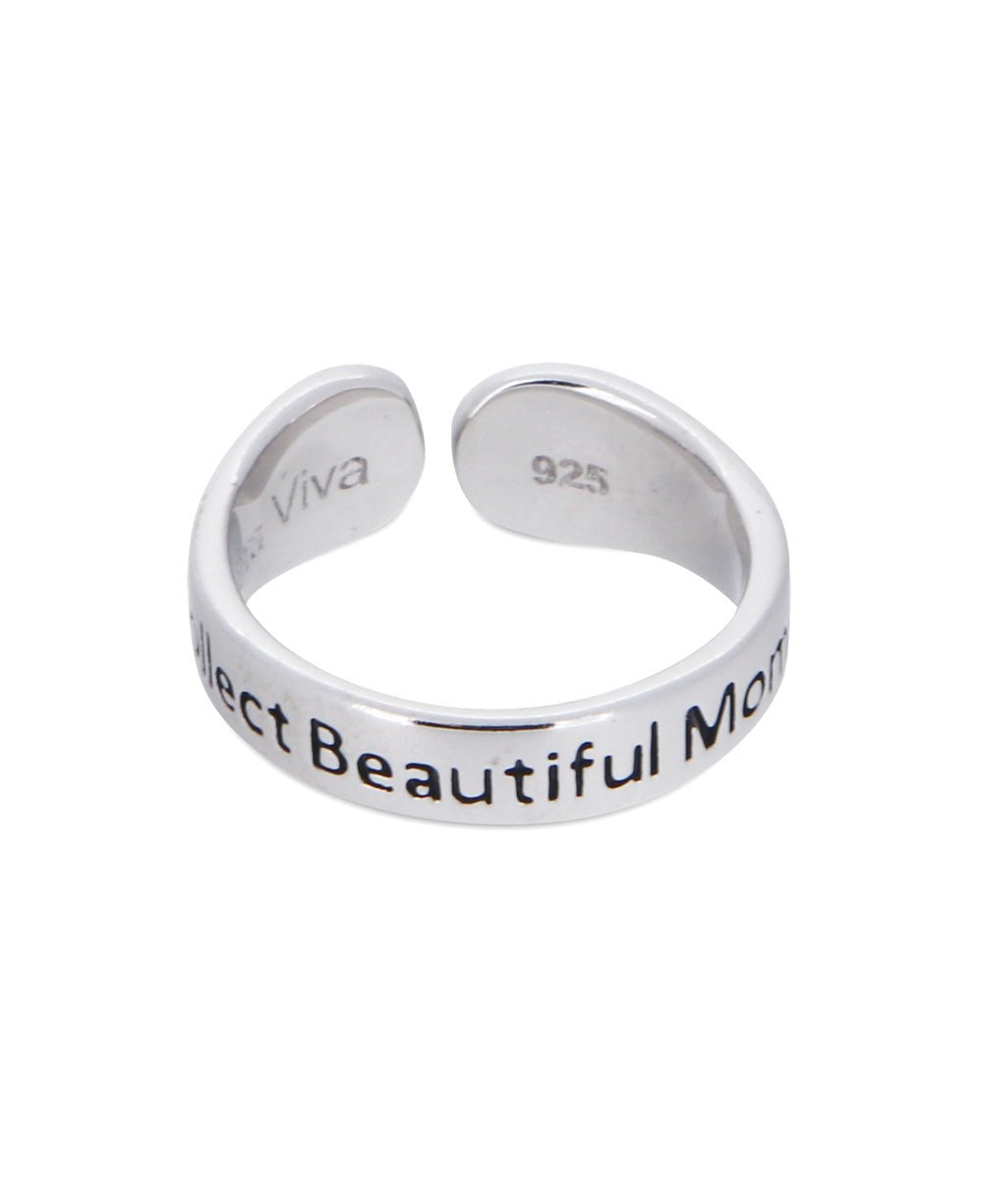 Collect Beautiful Moments Dandelion Sterling Silver Adjustable Ring - Rings