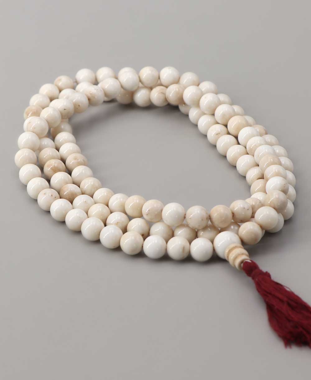 Conch Shell Meditation Mala, Nepal - Prayer Beads