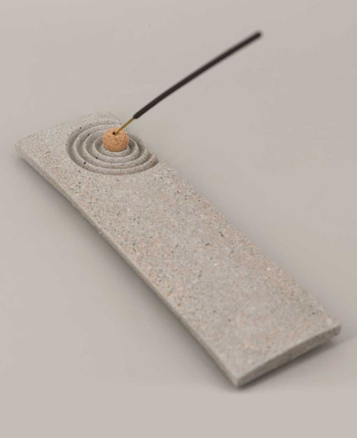Concrete Artistic Incense Holder With Chakra Incense - Incense Holders