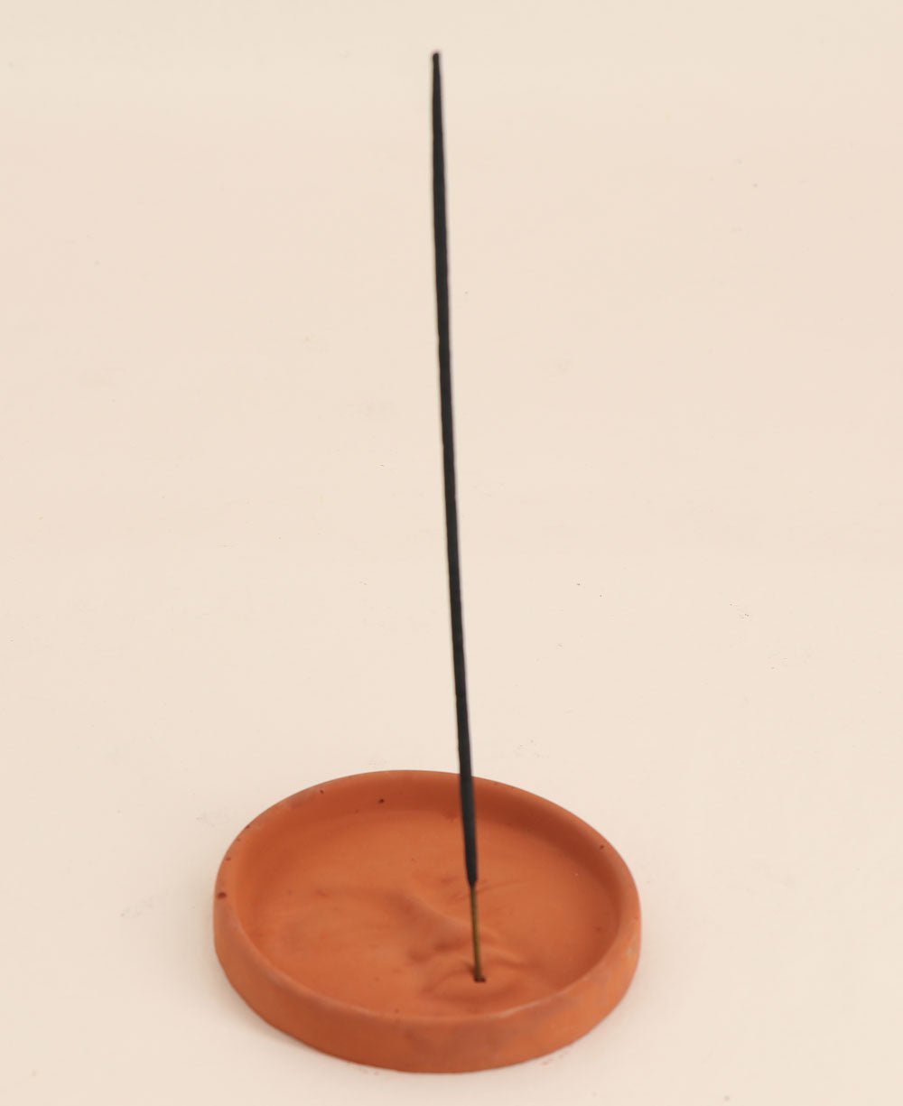 Concrete Boho Incense Burner with Chakra Incense Pack - Incense Holders Moon Face