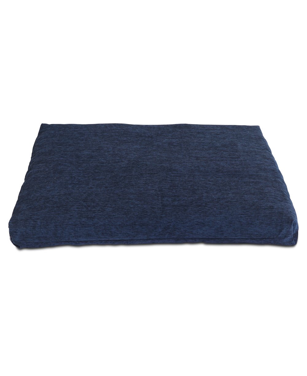 Deep Blue Chenille Zabuton Meditation Cushion - Massage Cushions