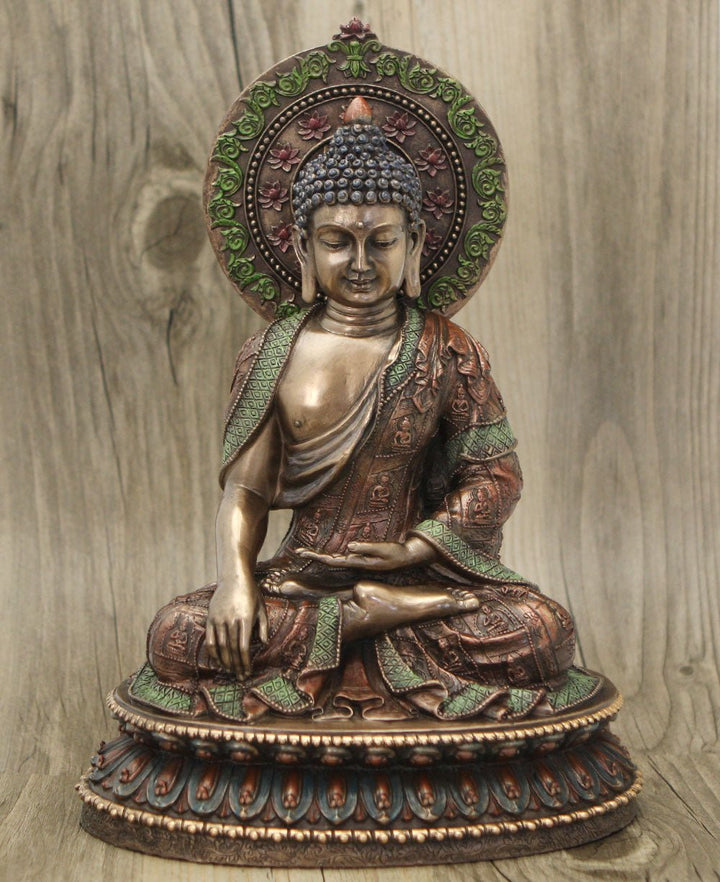 Detailed Meditating Buddha Statue, 10 Inches - Sculptures & Statues