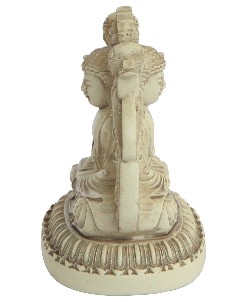Double Sided Buddha Statue, Small - Sculptures & Statues
