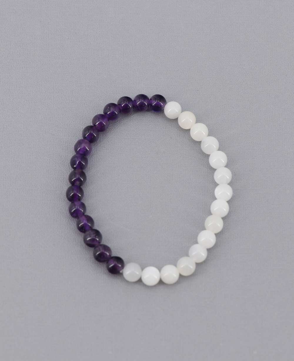 Duotone Gemstones Intention Stretch Bracelets - Bracelets Calm