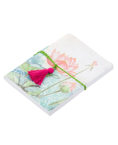 Eco-Friendly Handmade Cotton Lotus Journal - Notebooks & Notepads