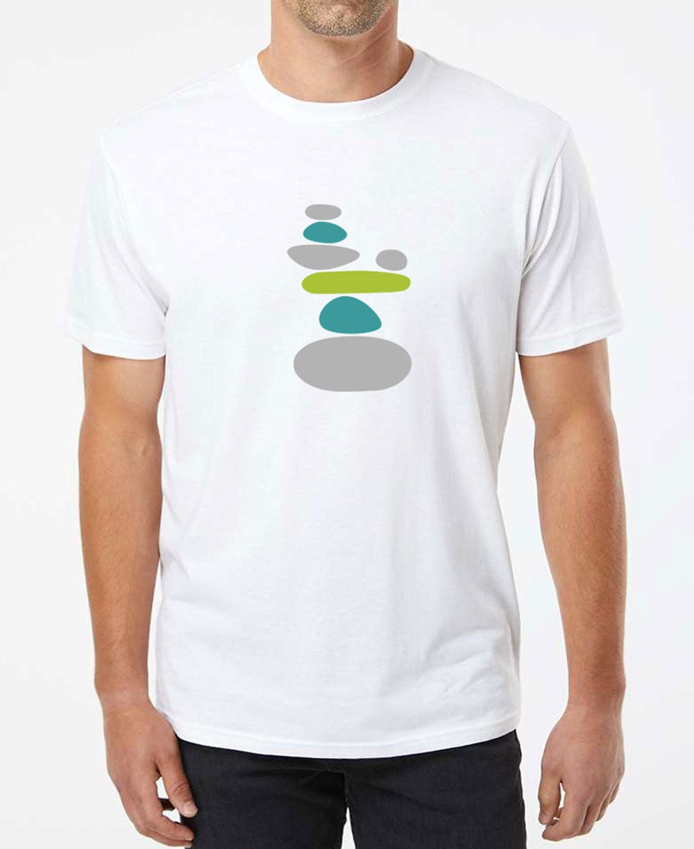 Eco-Zen Cairn Rocks Men's T-Shirt - Shirts & Tops S